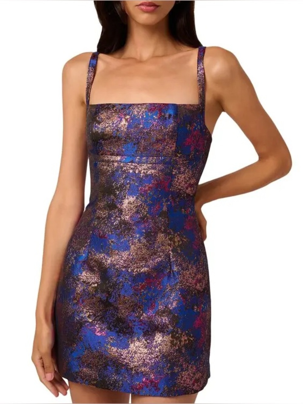 NWT Liv Foster Gwendolyn Metallic Jacquard Mini Dress — $245 MSRP — Size 4